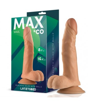 Saul Dildo Realista con Testículos Natural 8,25 - 21 cm