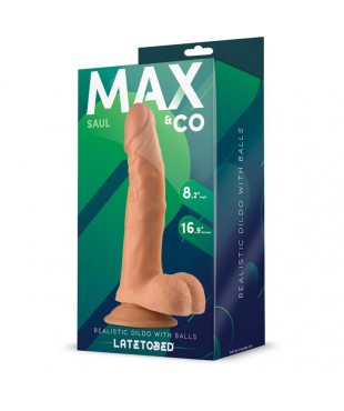 Saul Dildo Realista con Testículos Natural 8,25 - 21 cm