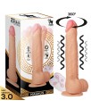 Magnus 30 Dildo Realista Vibrador y Rotador Control Remoto Silicona Liquida