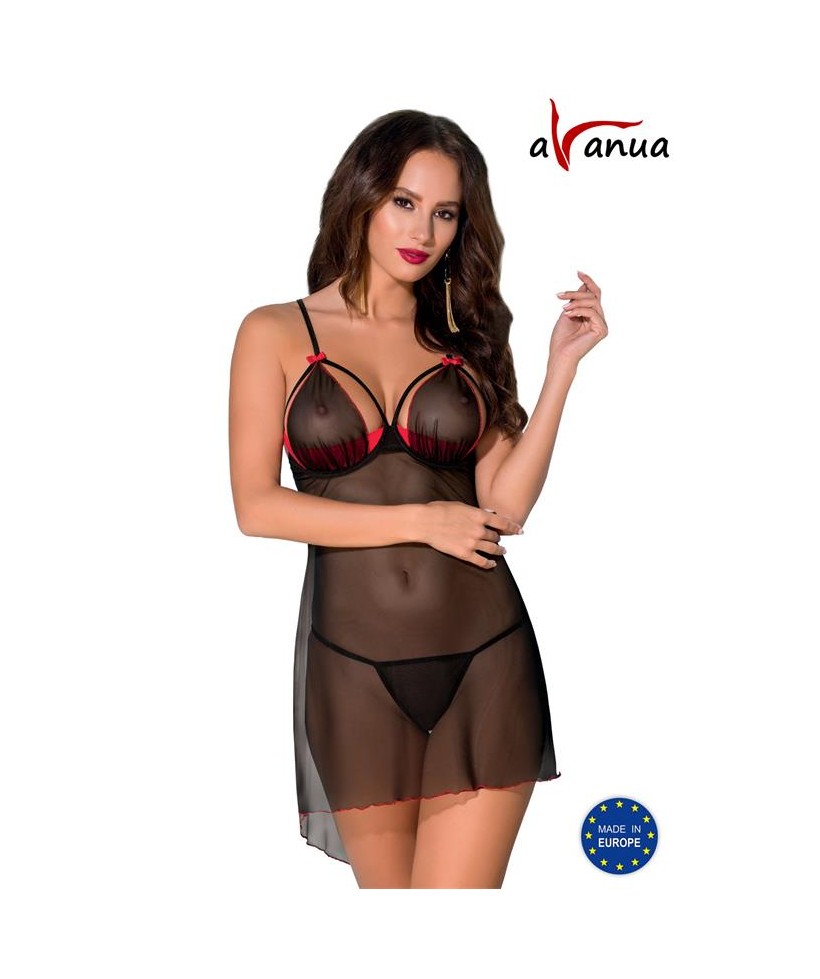 CYRA Chemise Rojo Negro