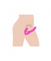 Evoke Vibrador Doble sin Arnes USB Rosa