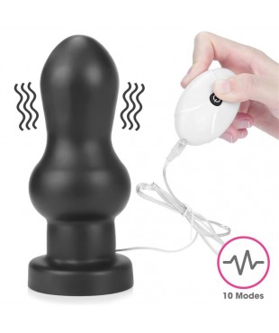 Plug Anal con Vibracion King Sized 7 Negro Plug Anal con Vibracion King Sized 7 Negro