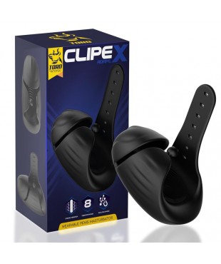 Clipex Masturbador Masculino Ajustable con Sistema de Clip Silicona Premium USB Magnético