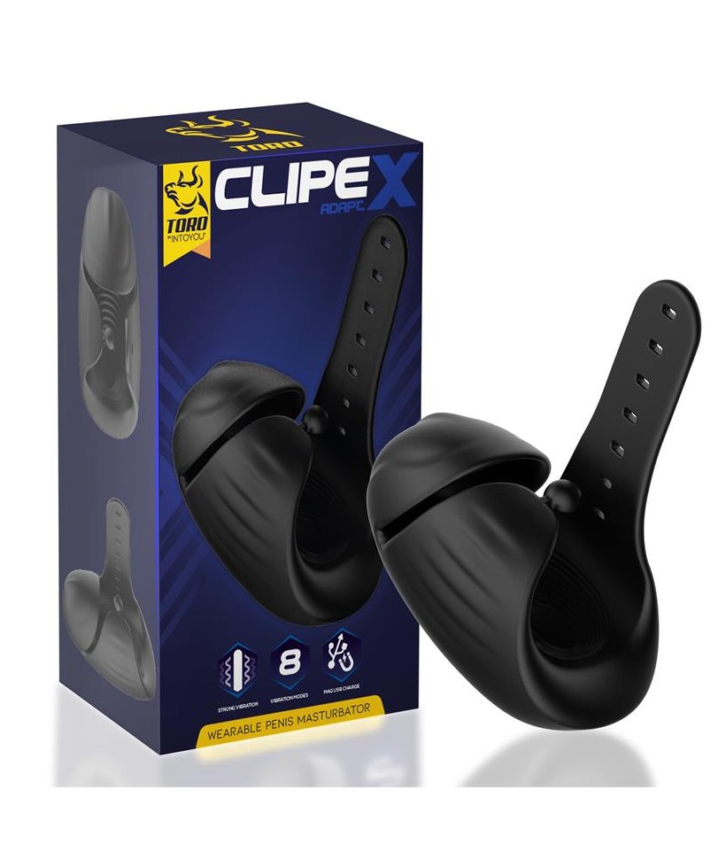 Clipex Masturbador Masculino Ajustable con Sistema de Clip Silicona Premium USB Magnetico