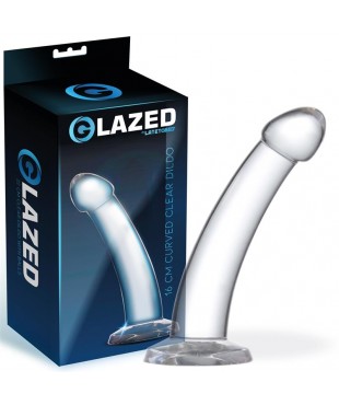 Dildo Curvado Material Cristalino 16 cm